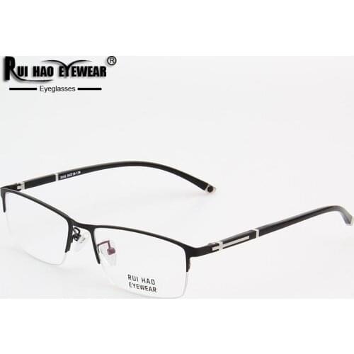 Fashion Eyeglasses Frame Men Optical Rectangle Glasses Rui Hao Eyewear Frames High Elasticity Temple Spectacles 3008