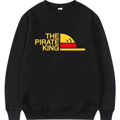 Fashion Brand Sweatshirt One Piece Pullover Men The Pirate King Streetwear Man Luffy Sweatshirts Daily Japan Anime Style Clothes