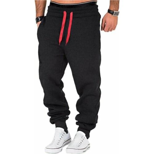 Man Sweatpants Drawstring Exercise Gym Exercise Casual Trousers Jogging Pants