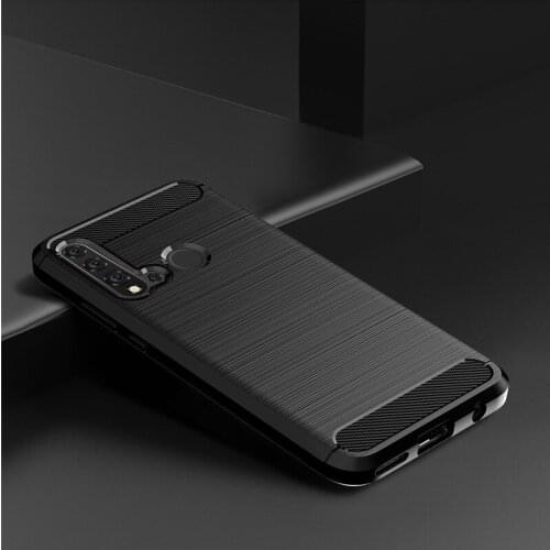 Soft TPU Case For Huawei Nova 5i Cover Carbon Fiber Texture Brushed Case For Huawei Nova 5 P20 Lite 2019 Phone cover