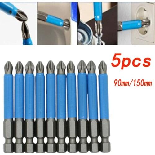 90mm 150 mm Cross non-slip drill bits batch Head PH2 screwdriver set S2 strong magnetic wind batch head screwdriver head bits
