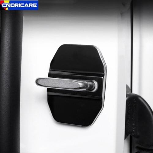 Stainless Steel Car Door Lock Cover Sticker For Mercedes Benz W176 W246 W204 W212 W166 C117 X156 X204 X166 Exterior Accessories