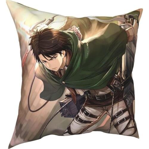 Pillow Covers Japanese Anime Theme Pillowcase Protector Soft Throw Pillow Cover with Zipper for Couch Sofa Outdoor Home Decor