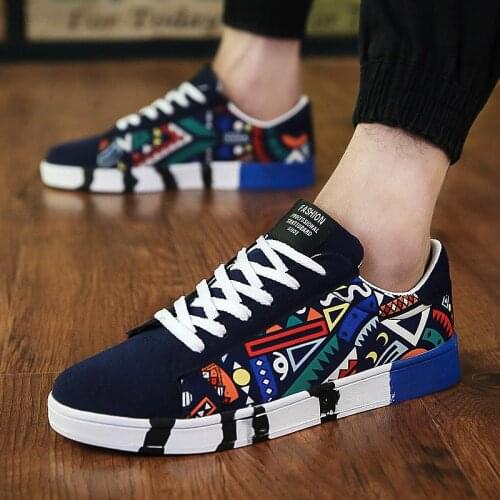 Low Canvas Mens Sports Shoes Running Men Shoes Sneakers Man Sport Shoes Men Tennis Mens Breathable Blue Colourful Basket E-353