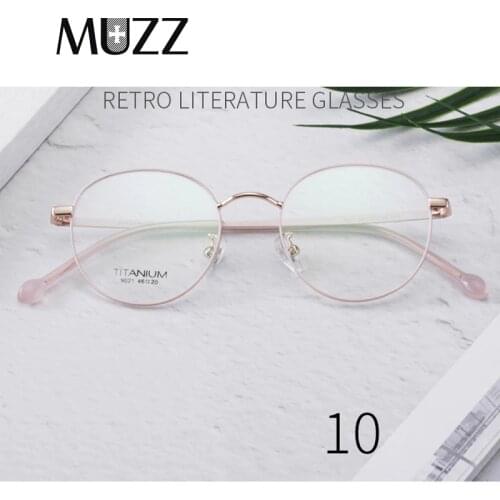 Pure Titanium Glasses Frame Women Round Fashion Retro Prescription Eyeglasses Eyewear Vintage Men Myopia Optical Korea Eyewear