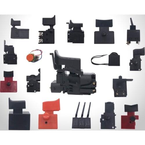 AC 250V/4A 6A Lock ON Adjustable Speed Control CW/CCW Switch For Electric Hand Drill Power Tool Trigger Switches