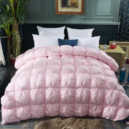 Cotton Down Quilt 95% White Goose Down Winter Quilt Thickened Down Comforter Filled Pure Cotton Duvet Double King Queen Size