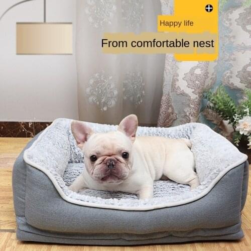 Online celebrity kennel small dogs can be disassembled and washed. Four seasons general cat kennel keeps warm in winter. Dog bed
