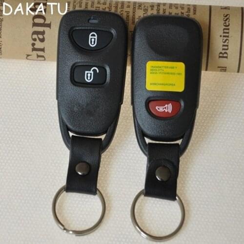 DAKATU Replacement Remote Key Shell 2 Button +Panic For HYUNDAI Tuscon Accent Keyless Entry Case Fob 2+1 BUTTON