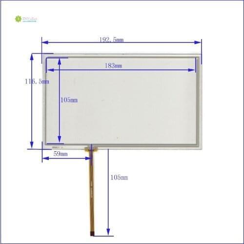 ZhiYuSun HST-TPA8.0CS 8inch 4 line For CarDVD touch screen panel this is compatible HSTTPA8.0CS