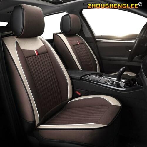 ZHOUSHENGLEE flax car seat covers For mazda 323 626 cx-3 cx-4 cx-5 6 2014 cx 5 7 9 bt50 3 bk bl 6 gg mpv demio premacy seat cove