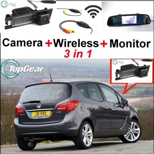 3in1 Special WiFi Camera + Wireless Receiver + Mirror Monitor Parking System For Vauxhall Astra Corsa Meriva Tigra Vectra Zafira