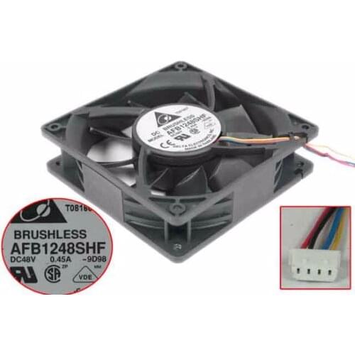 Delta Electronics AFB1248SHF 9D98 Server Cooling Fan DC 48V 0.45A 120x120x32mm 4-Wire