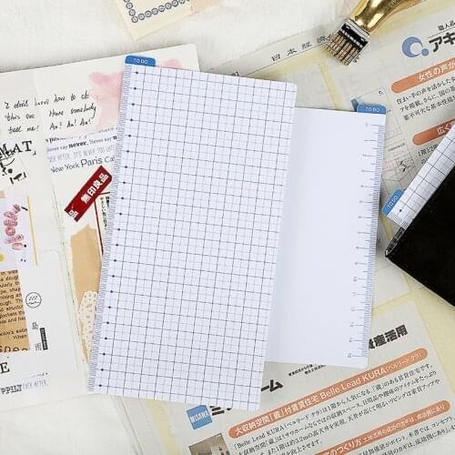 A5 A6 Size White Page Marker Rangefinder Drawing Bookmark Notebook Based Plate for Creative Cut Writing Student Supply Ruler