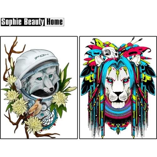 Real 5D Full Diamond Cross Stitch Diamond Mosaic Needlework Crafts Fox Lion Cow Diamond Embroidery Home Decor 053007