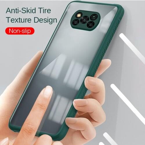 For poco x3 nfc case Transparent Shockproof Bumper Phone Case for xiaomi poco x 3 3x pocox3 Camera Protection Cover Coque Fundas