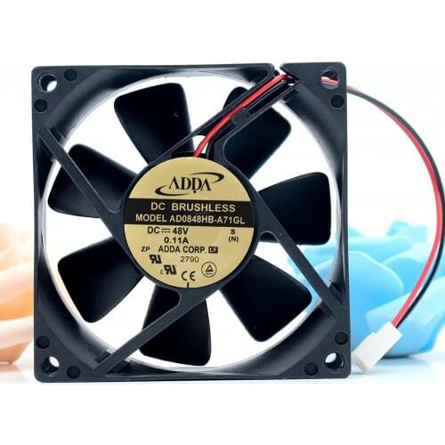 FOR ADDA AD0848HB-A71GL 8025 80mm 8cm DC 48V 0.11A server inverter axial cooling fans 80X80X25MM