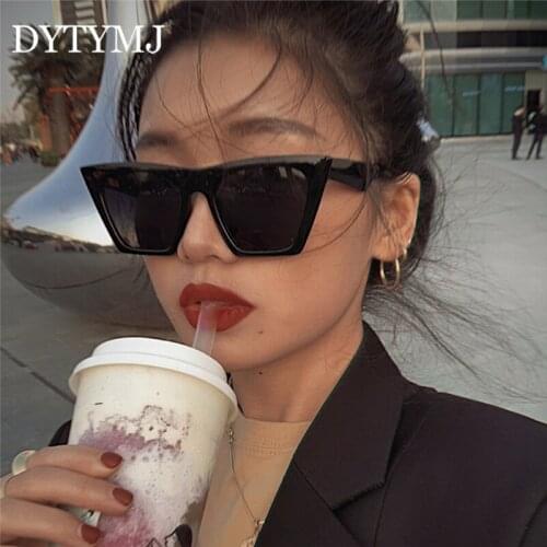 DYTYMJ 2020 Vintage Cateye Sunglasses Women Cat Eye Sun Glasses Women/Men Retro Gradient Eyeglasses Mirror Lentes De Sol Mujer
