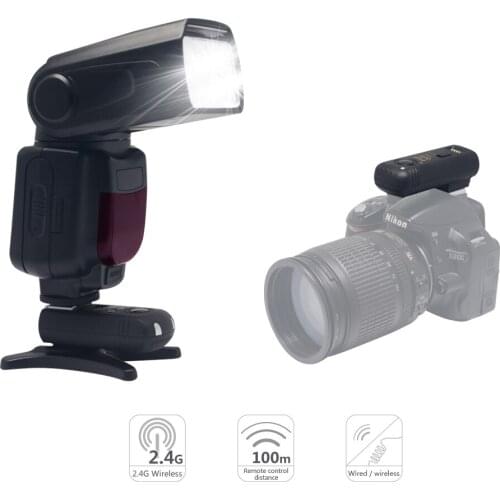 Mcoplus TR-950 Flash Speedlite for Canon Nikon DSLR Camera D7100 D3100 D90 D5300 D5200 D5100 D3200+ 2.4G Wireless Remote Trigger