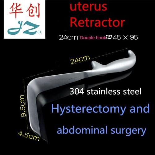 JZ Obstetric and gynecological instruments 304 stainless steel medical uterine hook uterine retractor abdominal traction device
