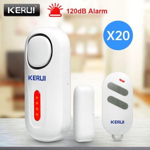 KERUI Wireless Independent Door Magnetic Alarm System 120dB Door Security Alarm Window Door Opening Sensors with Remote Control