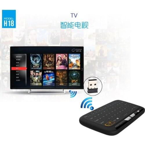 Mini Keyboard H18+ Wireless Touchpad Mouse 2.4G Mouse Full Touch Screen Keyboard
