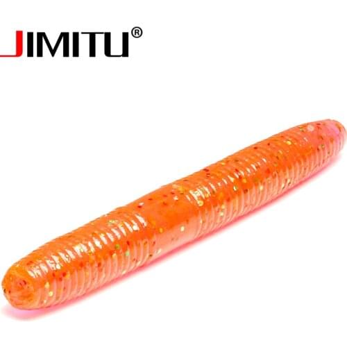 JIMITU Soft Worm Fishing Lure 20pcs 5cm 1.6g Jig isca artificial silicone bait wobbler carp lure sahte yemler leurre souple shad