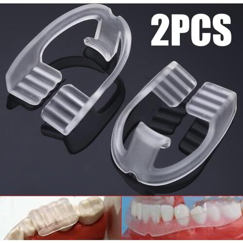 2pcs New Dental Mouth Guard Bruxism Splint Teeth Grinding Sleep Aid Braces Tool