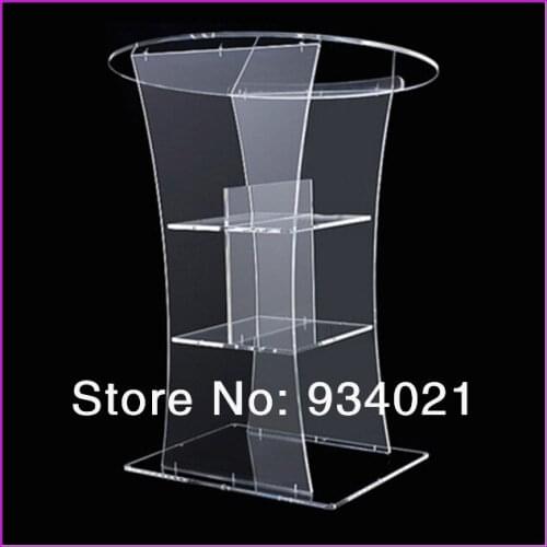 Custom Acrylic Pulpit/Plexiglass Lectern Platform/Acrylic Podium plexiglass