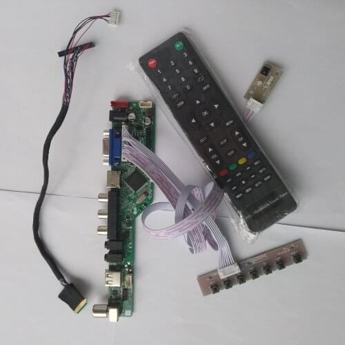 Remote Kit DIY For B156XTT01.0 15.6" 1366×768 Screen TV HDMI USB AUDIO VGA AV LCD LED Controller Board Card Monitor