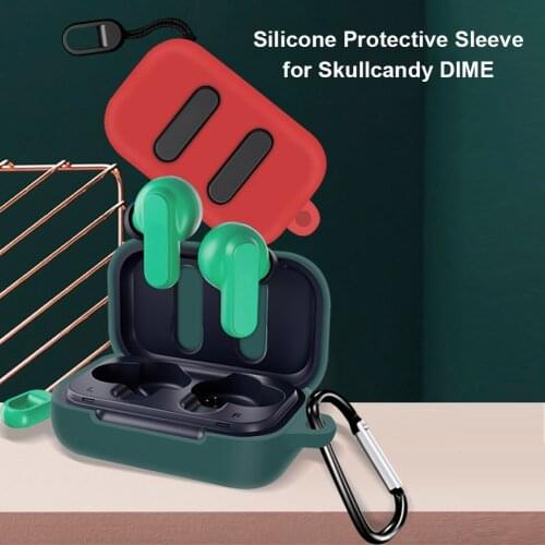 Dust-proof Earphone Silicone Protective Cover Case For Skullcandy Dime Shell For Skull candy Dime Bluetooth Earbud Accessories