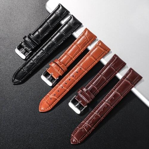 Watch Band Genuine Leather Straps 18 20 22mm Watch Accessories High Quality Leather Watch Belt Strap Watchbands