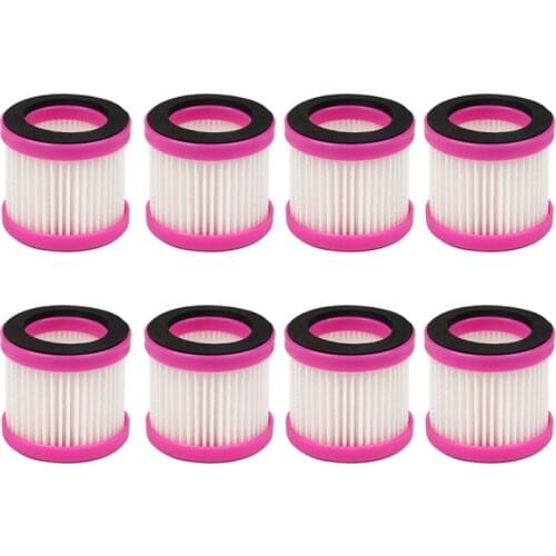 8Pcs Replacement Air Hepa Filter Cartridge for Puppyoo D-602 D-602A D-607 D-609 Vacuum Cleaner