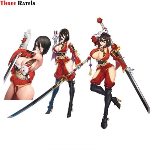 Three Ratels F322 kunoichi kaen last origin Sticker For Snowboard Bicycle Skateboard Car Accessories Waterproof Vinyl PVC Decal