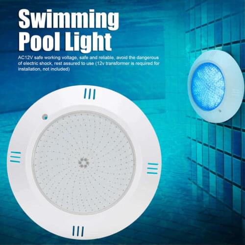 18W 252LED 2500LM Underwater Light Outdoor Colorful Waterproof Swimming Pool Light with Remote Control AC12V