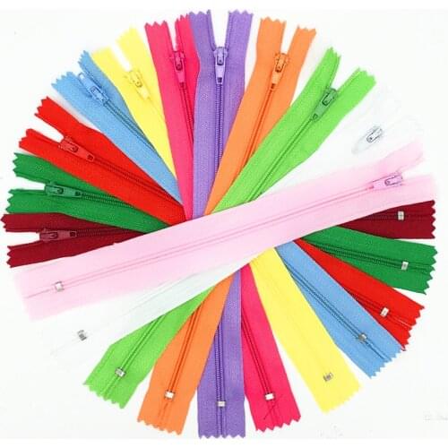 44pcs (50cm 20 Inch) (60cm 24 Inch)11/color 3# Colorful Closed End Nylon Coil Zippers Tailor Sewing Craft U Pick