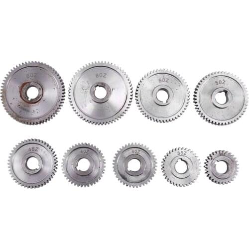9Pcs/Set CJ0618 Household Small Lathe, Micro Lathe Gear, Metal Exchange Gear