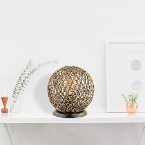 Hmydesign Balle Globe Lampshade Jute Black