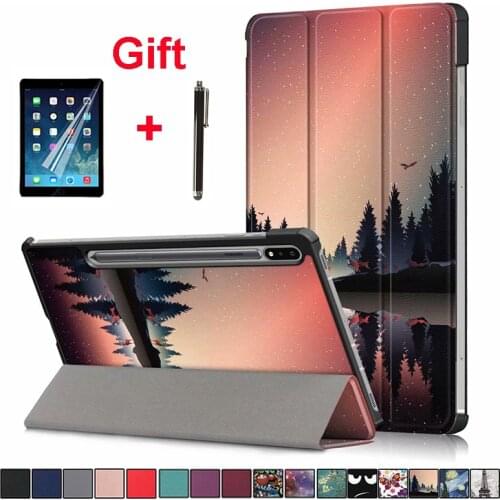 For Samung Galaxy Tab S7 11 Case S7 PLUS 12.4 2020 With Pencil Holder Stand Cover SM-T870 T875 T970 T975 Funda Auto Sleep / Wake