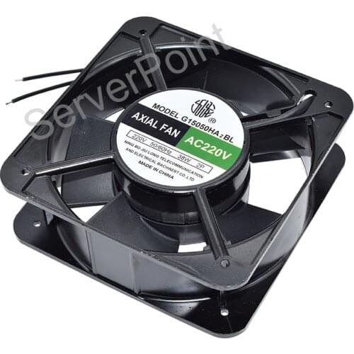 Brand New G15050HA2BL AC220V 50/60HZ 38W 150 * 150 * 50mm Two Wires Cooling Fan