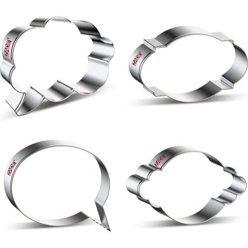 ZADE Plaque Cookie Cutter for Wedding Fondant Biscuit Plaque Frame Cookie Cutter - -Stainless Steel