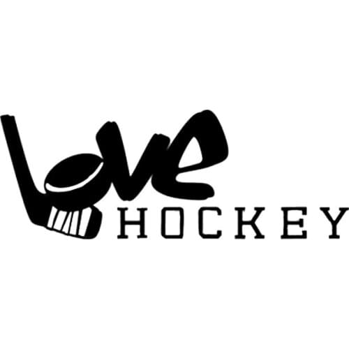 Personality Car Sticker Personality Fun Love Hockey Player Car Decoration Sticker Creative Applicable To Various Models Anti-UV