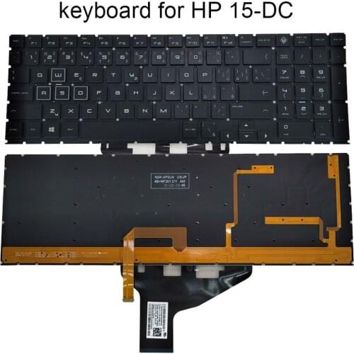 Colorful RGB Backlit Keyboard backlight for HP Omen 15-DC 15-dh dc0086nr 15-dc001 CS Czech Slovakia Laptops Keyboards NSK-XP2BQ