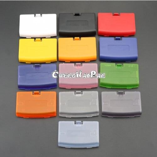 Mix 65pcs 13colors For GBA Case Battery Cover Case Back Door Lid For Nintendo Gameboy Advance Console Repair parts Replacement