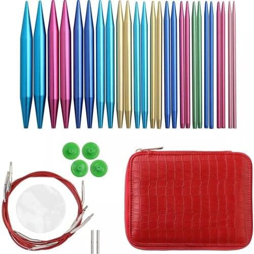 New Arrival Interchangeable Knitting Needles Hooks And Knitting Accessories Yarn For Knitting Wholesale Set Of Knitting Hooks