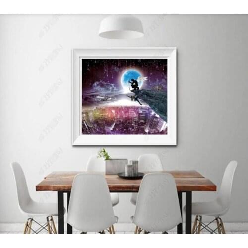 Papel de parede Angels redeem the city under the starry sky creative high-definition 3D wallpaper mural,living room home decor