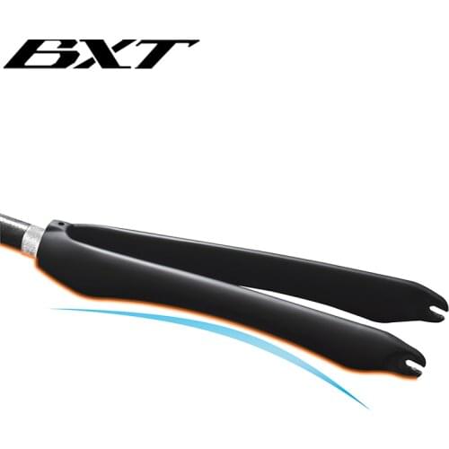 2020 New BXT full carbon road bicycle front fork Strengthen fork 700C road carbon fork 1-1/8 to1-1/8 Straight carbon fork