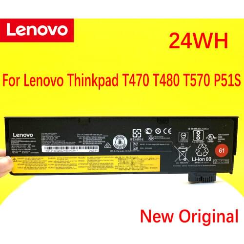 Original LENOVO Thinkpad T470 T570 P51S T480 T580 10.8V 48Wh 01AV422 01AV423 01AV424 01AV425 Laptop Battery
