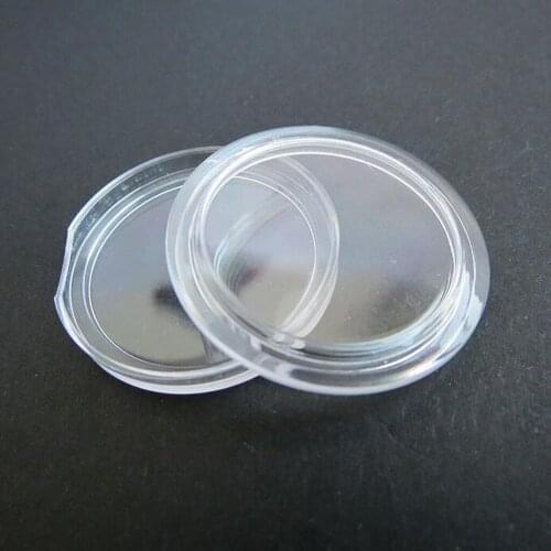 400 Pcs Clear Round Capsules Coin Case Protector 21mm Coin Display Box Clear