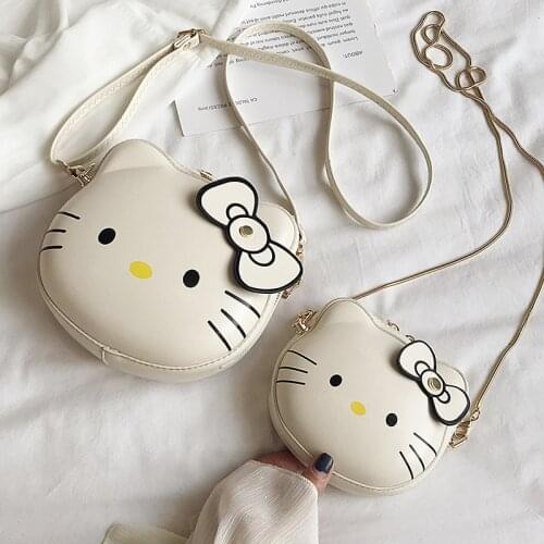 Sanrio Hello Kitty Cartoon Messenger Bag Girl 2021 Childrens Cartoon Girl Shoulder Bag Kids Messenger Bag